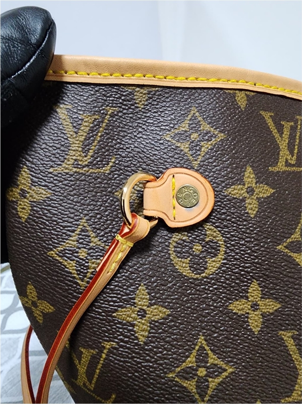 LOUIS VUITTON Monogram Canvas Neverfull MM Tote Bag Brown/Beige - Picture 11 of 16